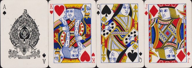 English-style playing cards