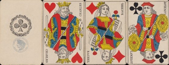 French-style playing cards