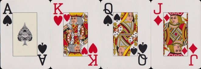 Dal Negro's playing cards, jumbo indices