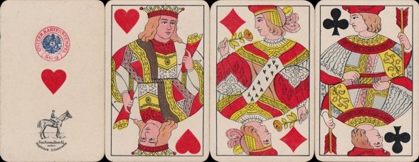 Viennese-style playing cards (type E)