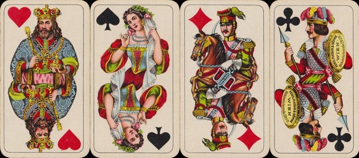 'Industrie und Glück' Tarot: court cards