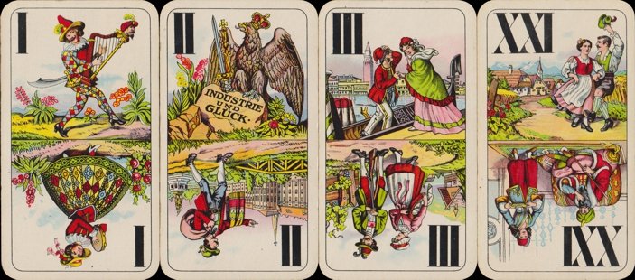 'Industrie und Glück' Tarot: the trumps (type V)