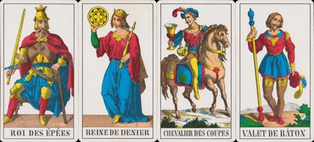 Swiss Tarot: court cards