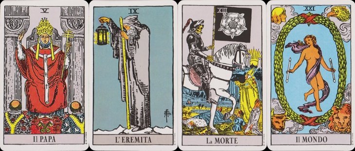 'Rider Waite' Tarot cards