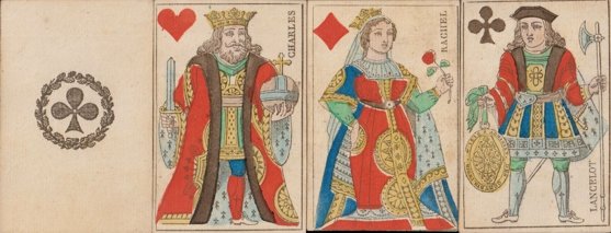 French-style playing cards, full-lenght figures