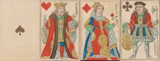 French-suited sample, portrait officiel | Atlas of Playing Cards
