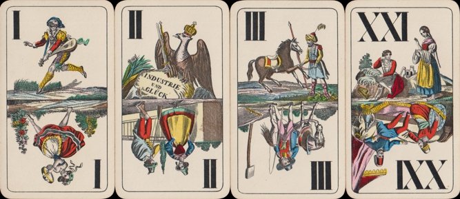 'Industrie und Glück' Tarot: the trumps (type IV)