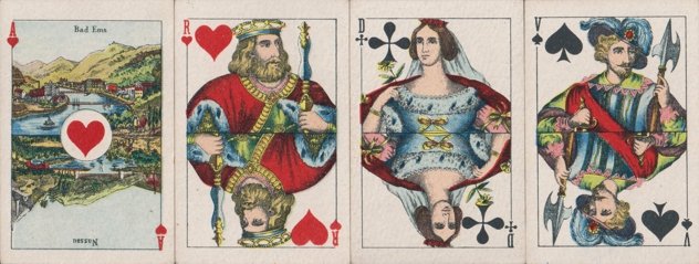 Portugese-style playing cards (French system)