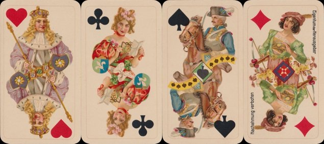 Austrian Tarot: court cards