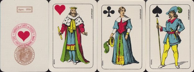 Tuscan-style playing cards