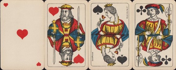 Swiss-style playing cards (French system)