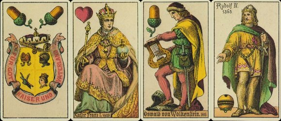 Austrian playing cards, German suits (1)