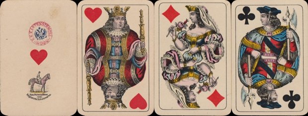 Viennese-style playing cards (type D)