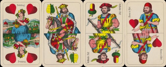 'Tell' playing cards, type 3