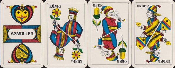 Swiss-style playing cards