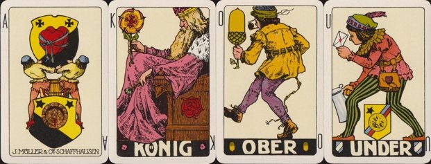 Swiss playing cards, Swiss suits (1)