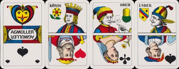 Combined playing cards